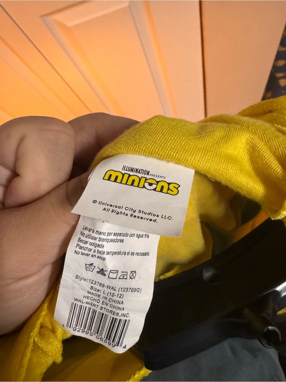 Yellow & Blue Kids Minion-Style Hooded Costume